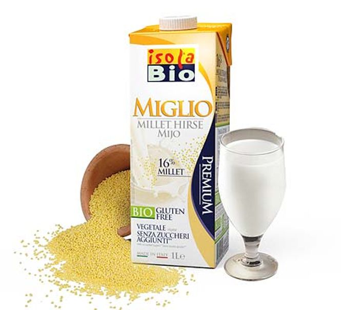 Hovedbilde Hirsemelk økologisk 1000 ml Isola Bio