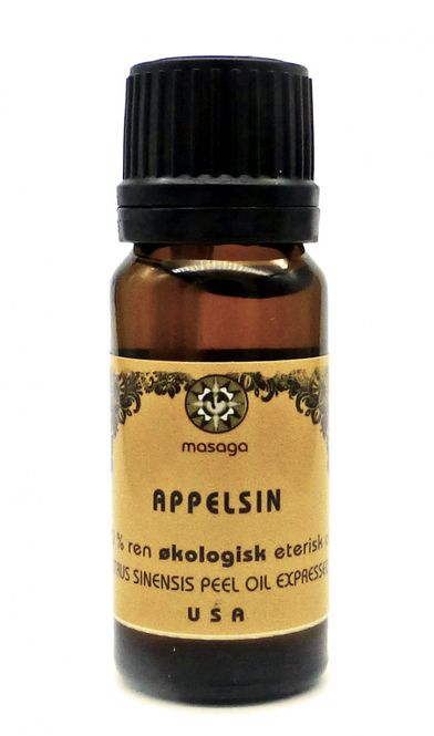 Hovedbilde Appelsinolje økologisk 100 % eterisk olje 10 ml Masaga
