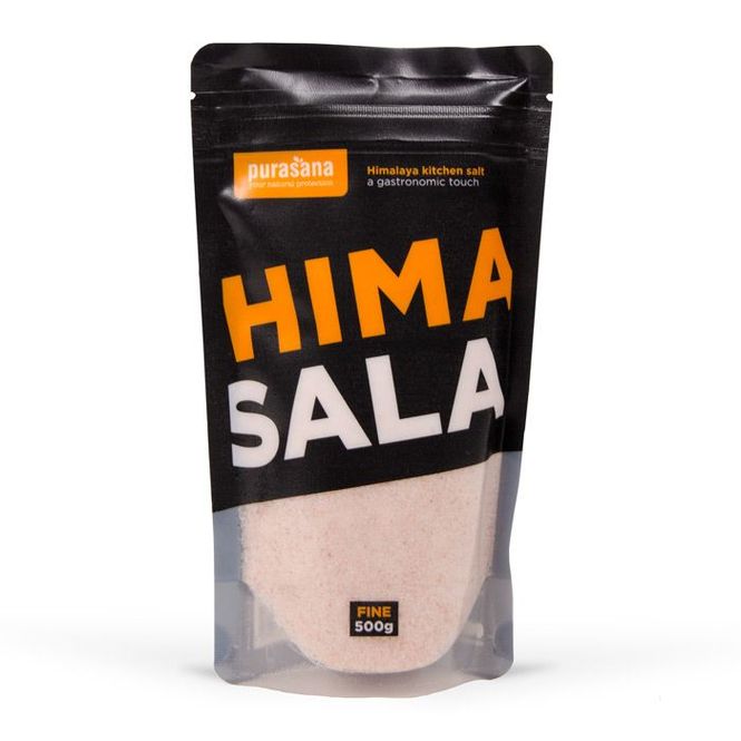 Hovedbilde Himasala finmalt himalayasalt/bergsalt 500 g Purasana