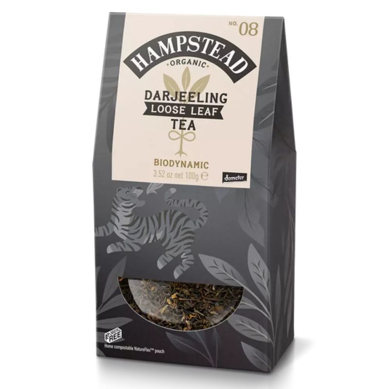 Hampstead Tea Svart Te Darjeeling Demeter øko løsvekt 100 g