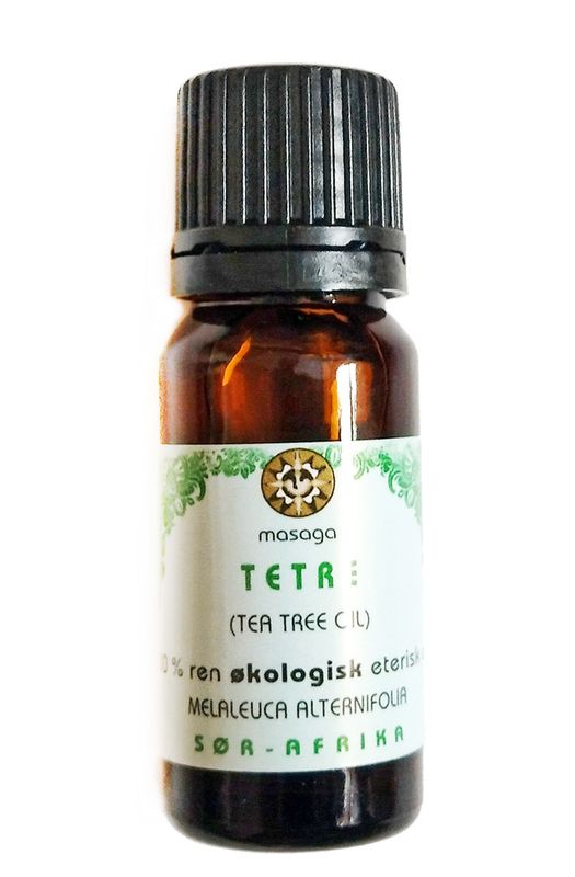 Tetreolje (Teatree) 100% eterisk olje økologisk 10 ml Masaga