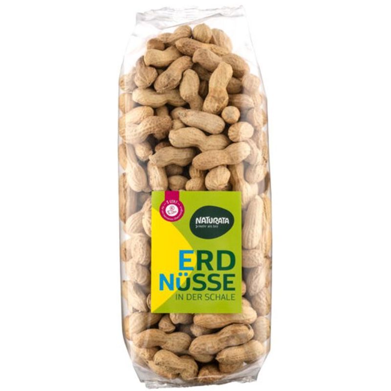 Peanøtter med skall økologisk 330 g Naturata