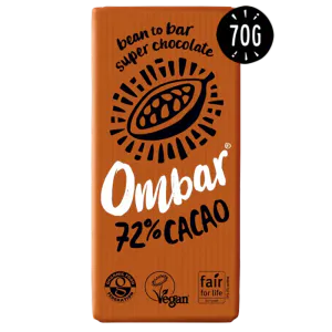 Hovedbilde Ombar 72 % sjokolade &oslash;kologisk, Fairtrade 70 g 