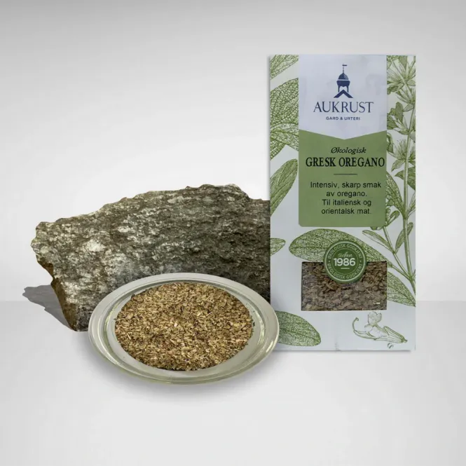 Hovedbilde Oregano gresk økologisk 20 g Aukrust Gard