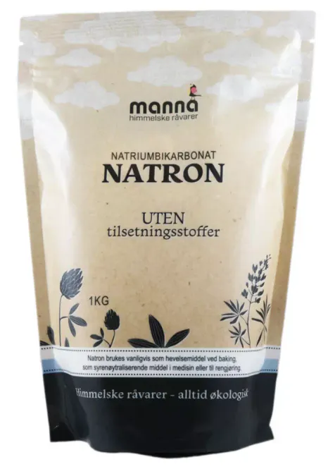 Hovedbilde Natron (natriumbikarbonat)  1 kg Manna