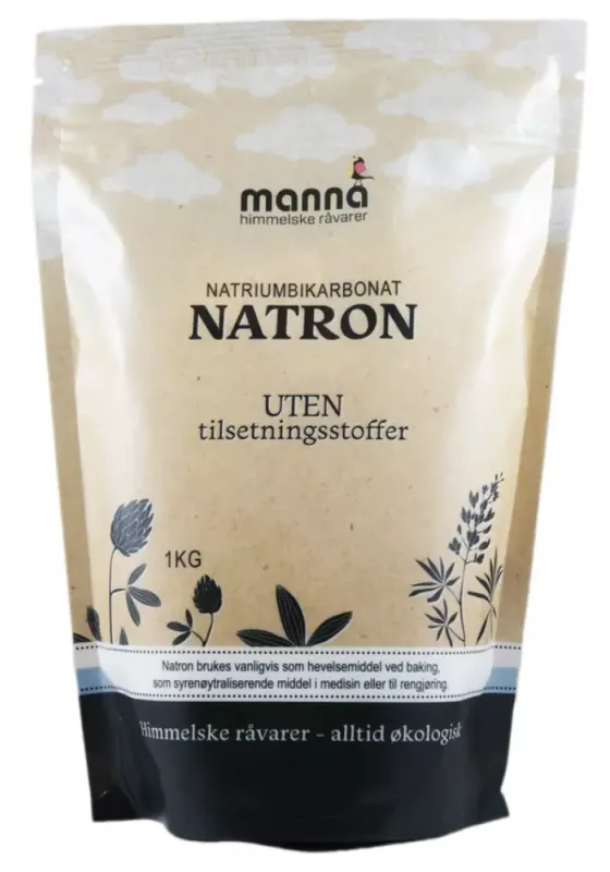 Natron (natriumbikarbonat)  1 kg Manna
