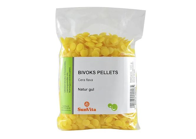 Hovedbilde Bivoks ubleket pellets 100 g Sunvita